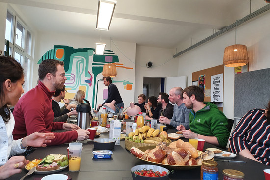 Community Frühstück in der B_Fabrik in Heidelberg 
